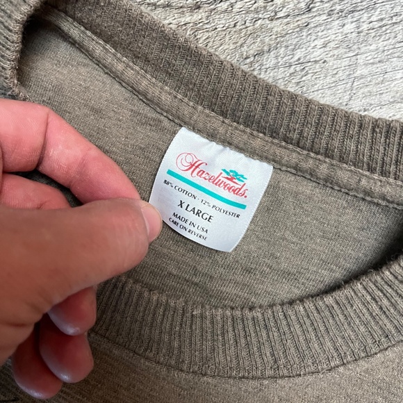 Vintage 90's Cowboy Shirt Size XL Graphic Brown Tee Ribbed Ride 1994 USA - Picture 4 of 4